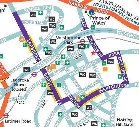 Notting Hill Carnival interactive route map